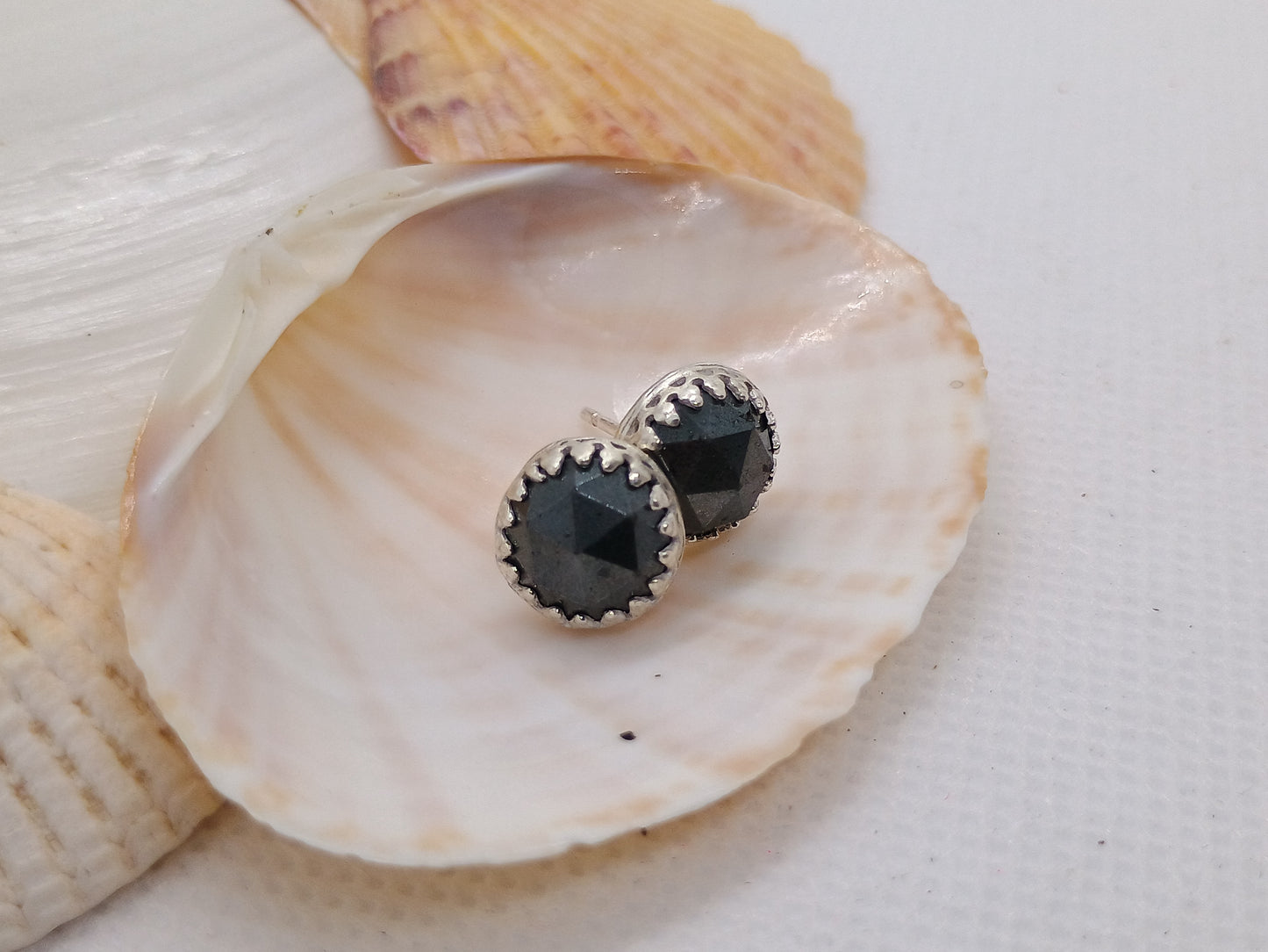 Hematite Studs